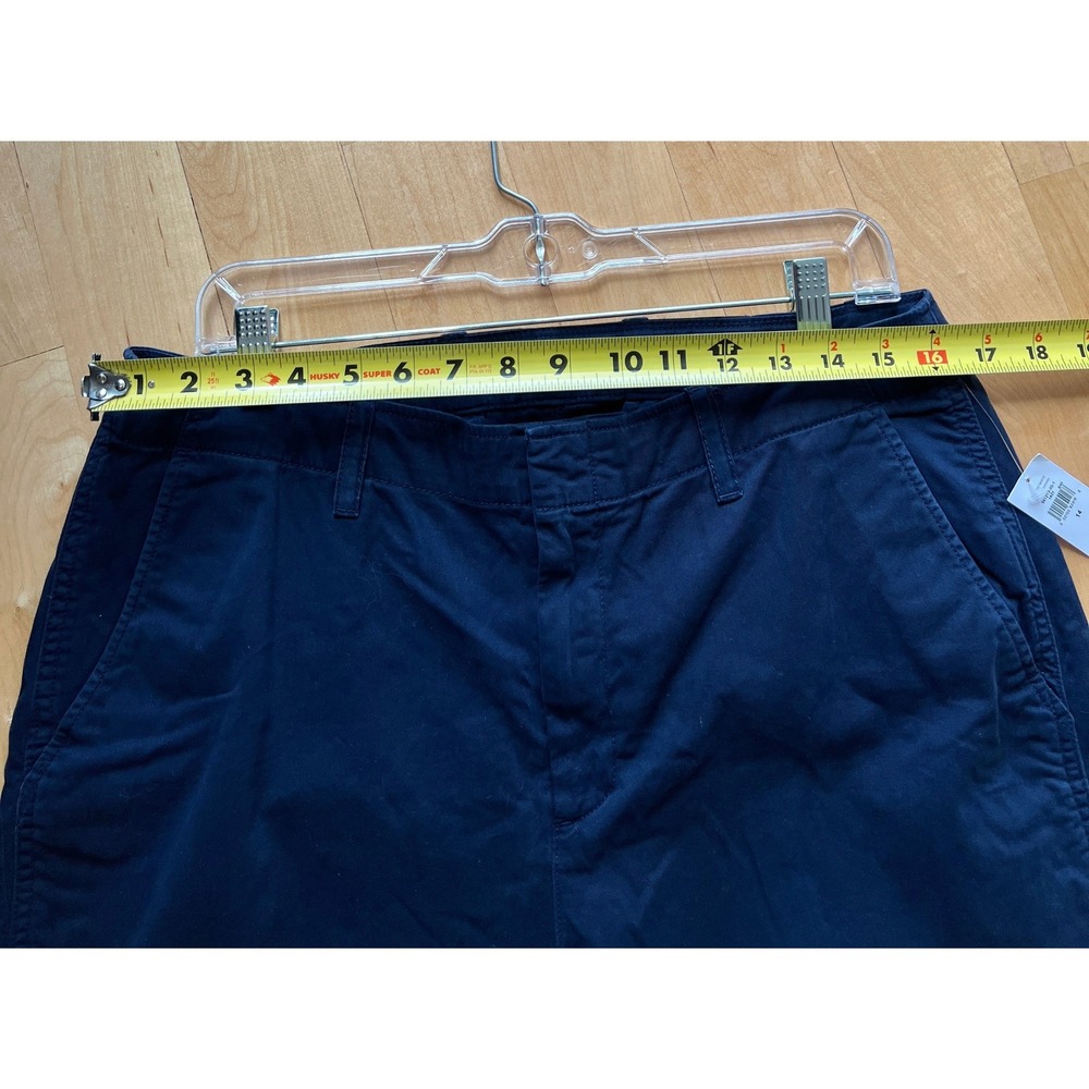 Gap Womens 14 Navy Blue Downtown Khaki Pants Straight Leg Chino Stretch NWT - Picture 4 of 7